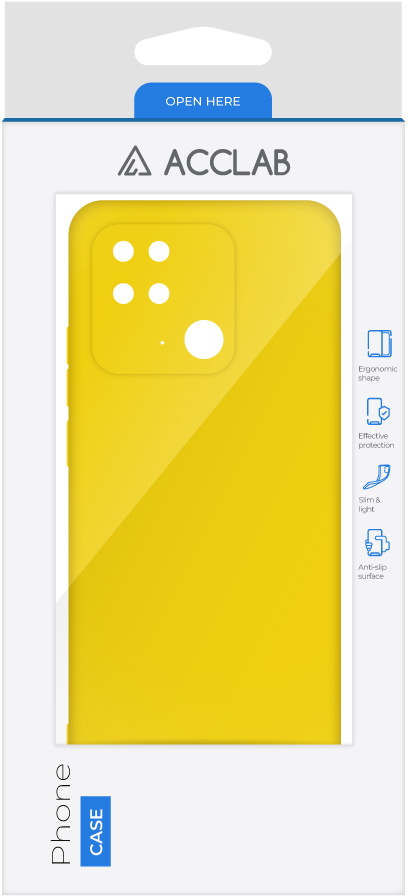 Фото - Чохол для смартфону ACCLAB Silicone Case for Xiaomi Redmi 10C Yellow (1283126602290)
