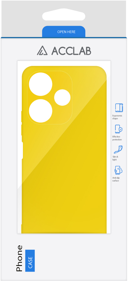 Фото - Чохол для смартфону ACCLAB Silicone Case for Xiaomi Redmi 13 Yellow (1283126602429)