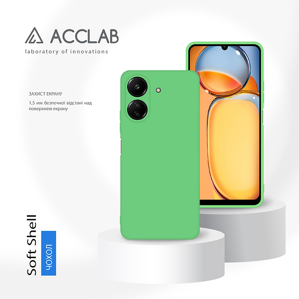 Фото - Чехол для смартфона ACCLAB Silicone Case for Xiaomi Redmi 13C 4G Mint Green (1283126602481)