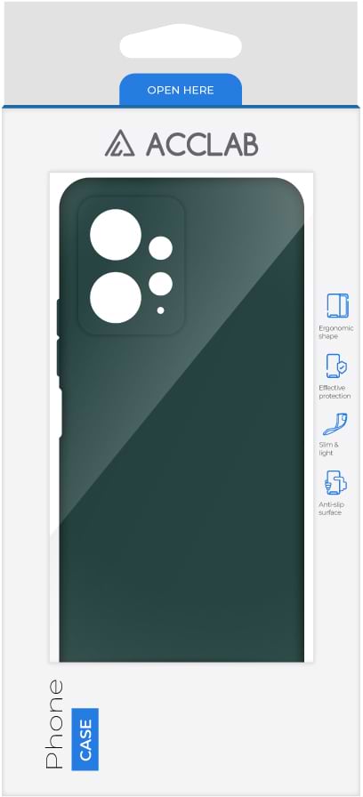 Фото - Чохол для смартфону ACCLAB Silicone Case for Xiaomi Redmi Note 12 Dark Green (1283126602719)