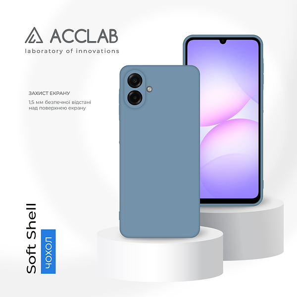 Фото - Чехол для смартфона ACCLAB SoftShell for Samsung Galaxy A07 Blue (1283126626456)