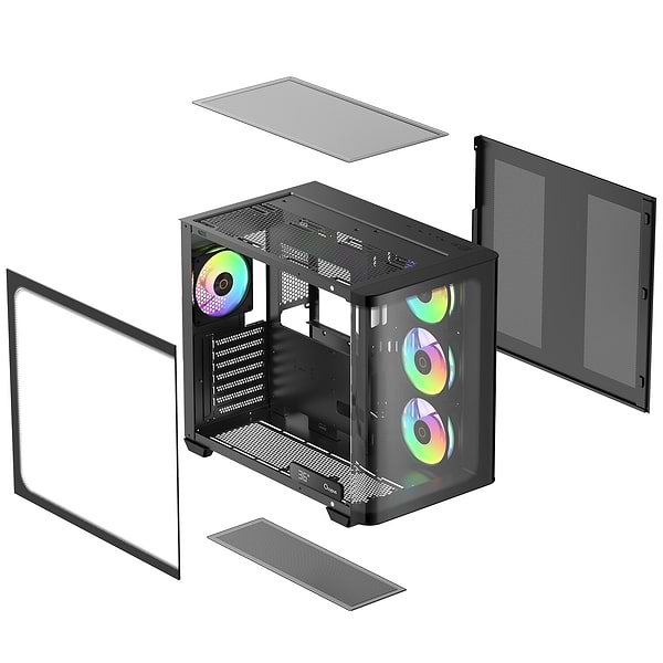 Фото - Корпус OCYPUS IOTA C70 BK CURVE ARGB DIGITAL (IOTA-C70-BKD400CD-GL)