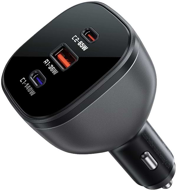Фото - Автомобільний зарядний пристрій AceFast 3xUSB 165W (2xUSB-C + USB-A) B14 (6974316282938)
