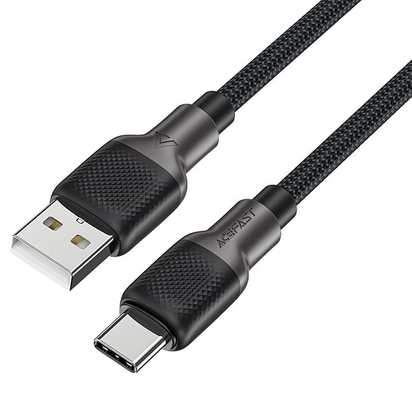 Фото - Кабель синхронизации данных AceFast USB 2.0 USB-A to USB-C, 1,2 м, 3.0A, silicone braid C10-04 (6974316283126)