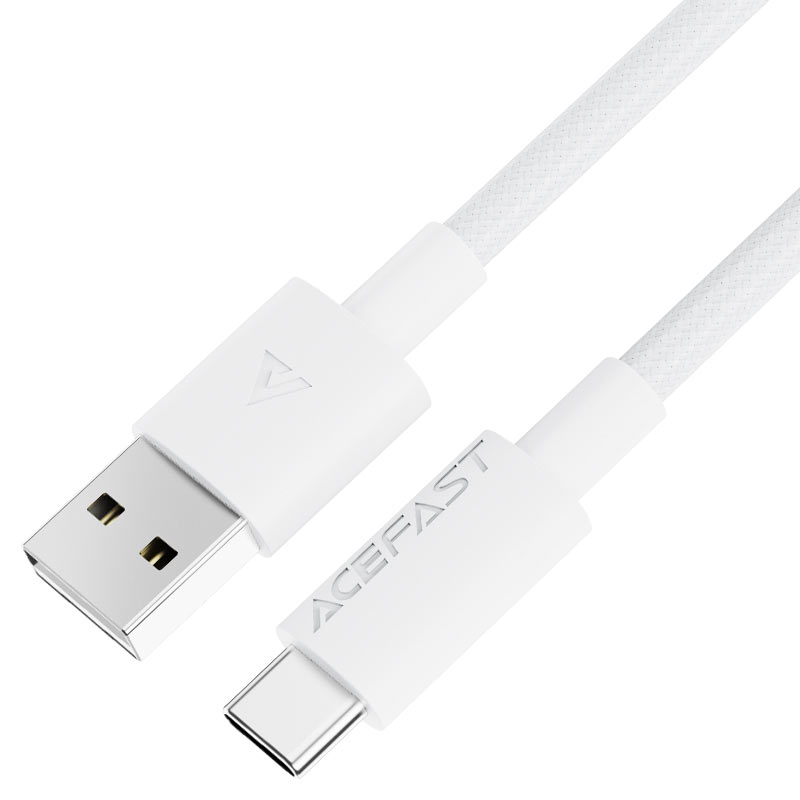 Кабель синхронизации данных AceFast C18-04 USB-A to USB-C White (6974316284260) - Фото 1