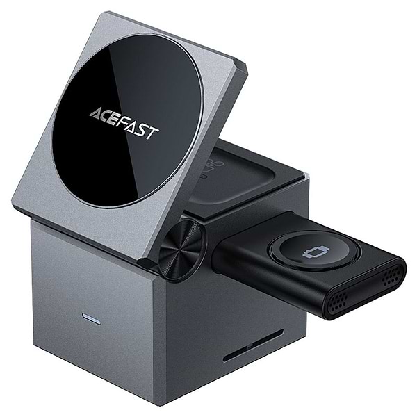 Фото - Беспроводное зарядное устройство AceFast Wireless QI 3in1 15W E18 Rubik's (6974316282884)