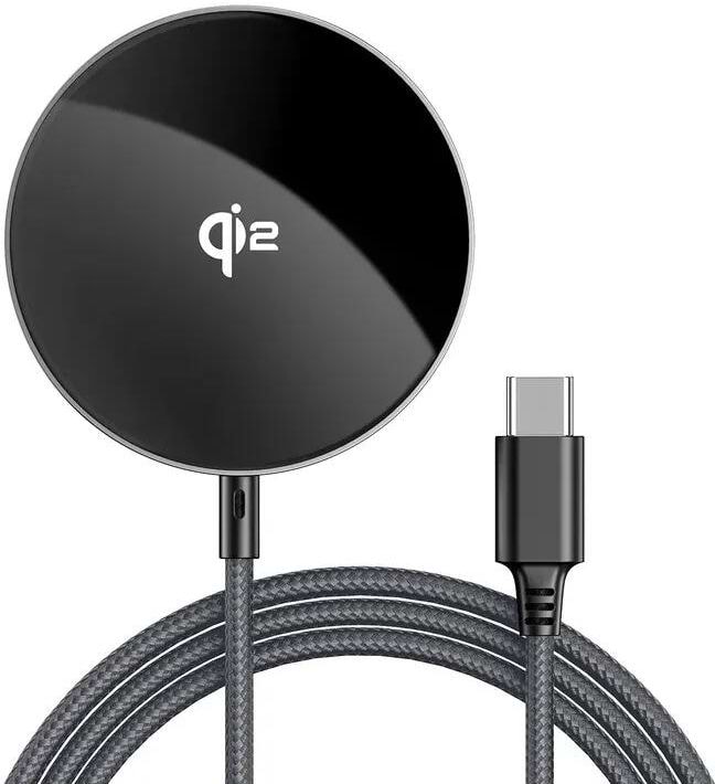Бездротовий зарядний пристрій AceFast E24 QI2 Metal Gray (6974316284758)