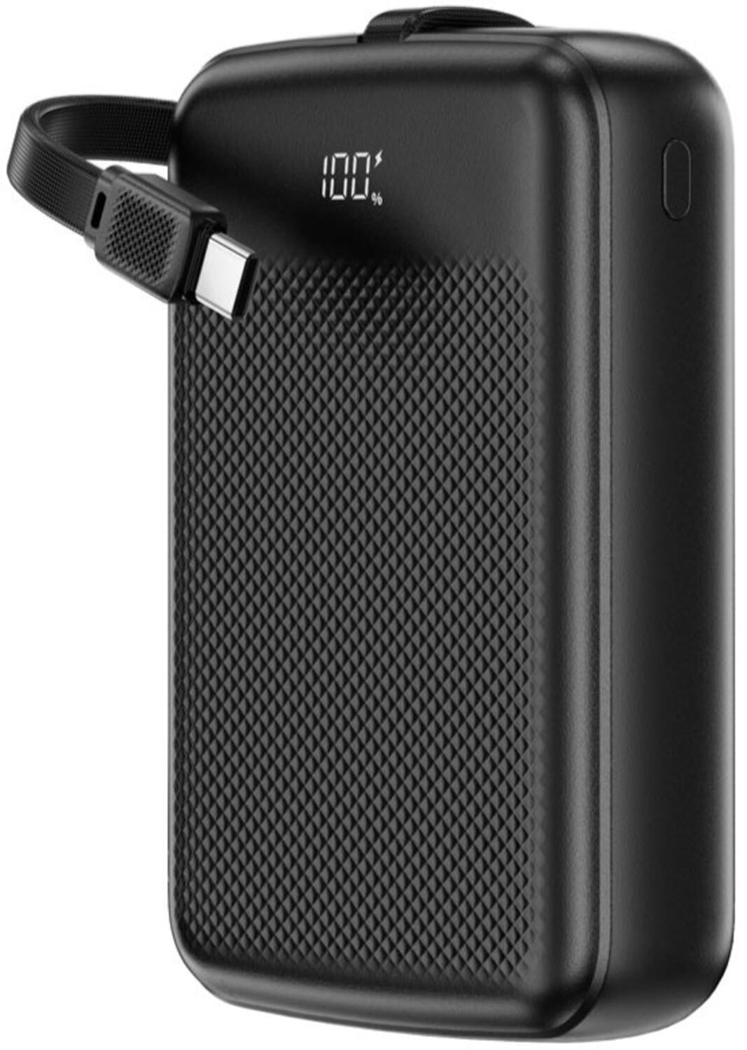 Батарея мобільна AceFast 20000mAh 22.5W PD QC3.0 USB-A+USB-C cable M14 Black (6974316283966)