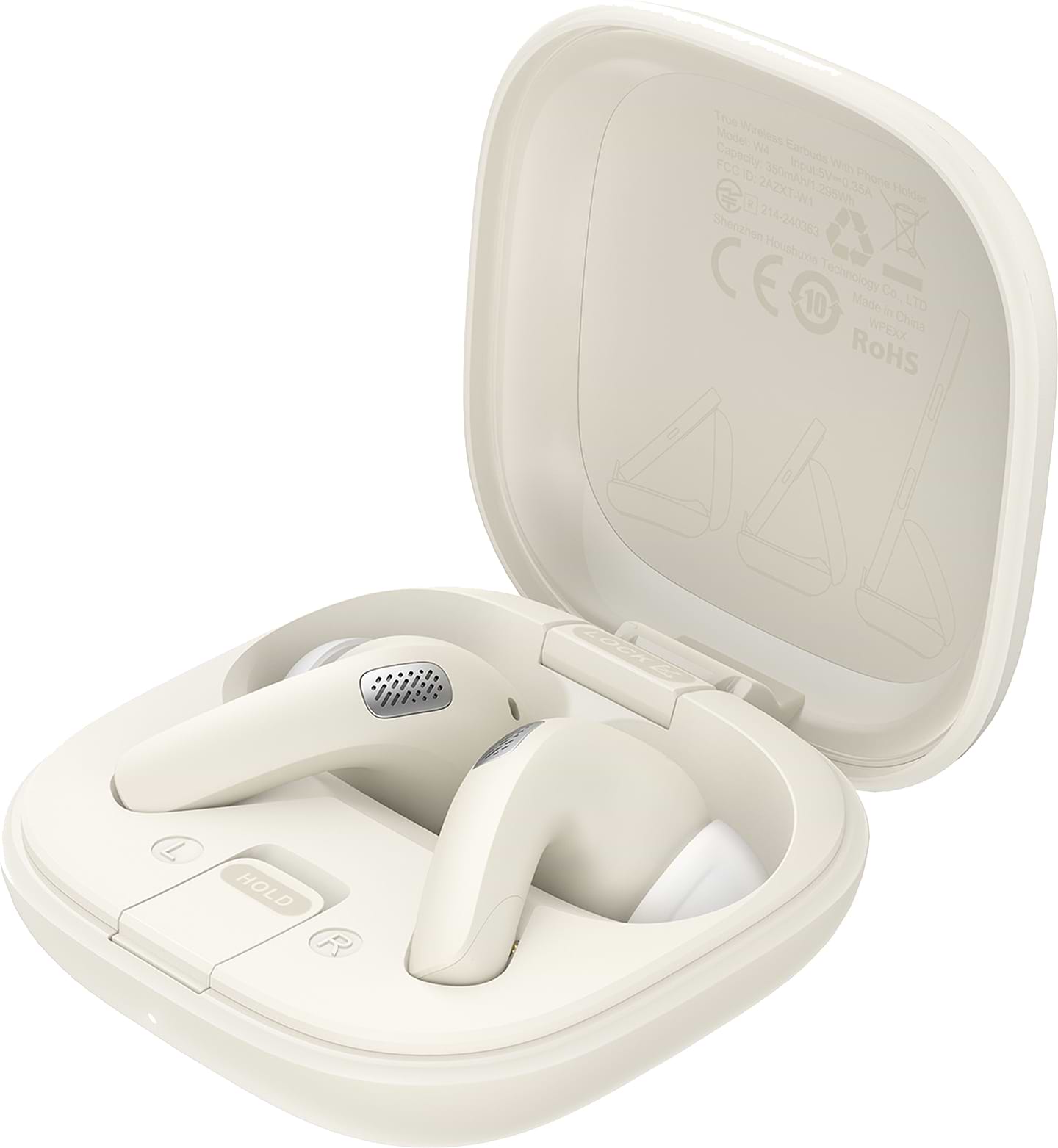 Наушники вкладыши беспроводные TWS AceFast W4, IPX4, Khaki (6974316285021)