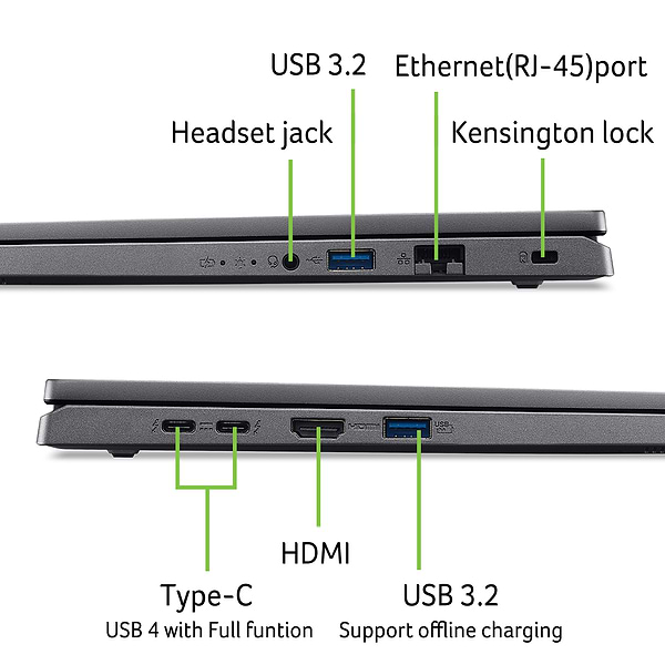 Фото - Ноутбук Acer Aspire 16 A16-71GM (NX.J7DEU.001) 
Steel Gray