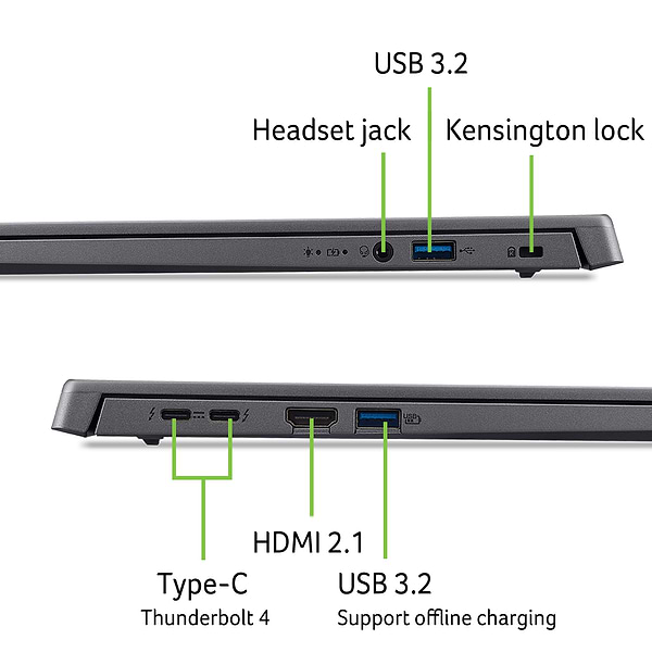 Фото - Ноутбук Acer Aspire 16 A16-71M (NX.JEMEU.001) Steel Gray