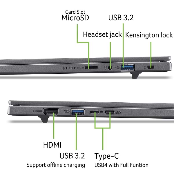 Фото - Ноутбук Acer Aspire 16 A16-61M (NX.JP0EU.002) Steel Gray