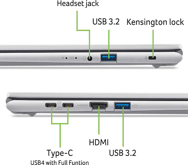 Фото - Ноутбук Acer Aspire Go 15 AG15-72P-503U (NX.JSVEU.005) Pure Silver