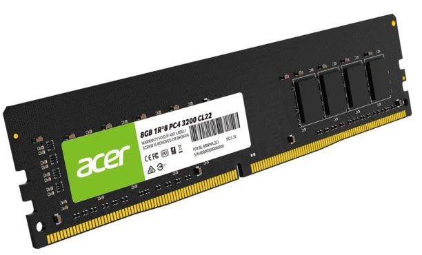 Пам'ять DDR Acer 8Gb 3200MHz UD100 (BL.9BWWA.222)