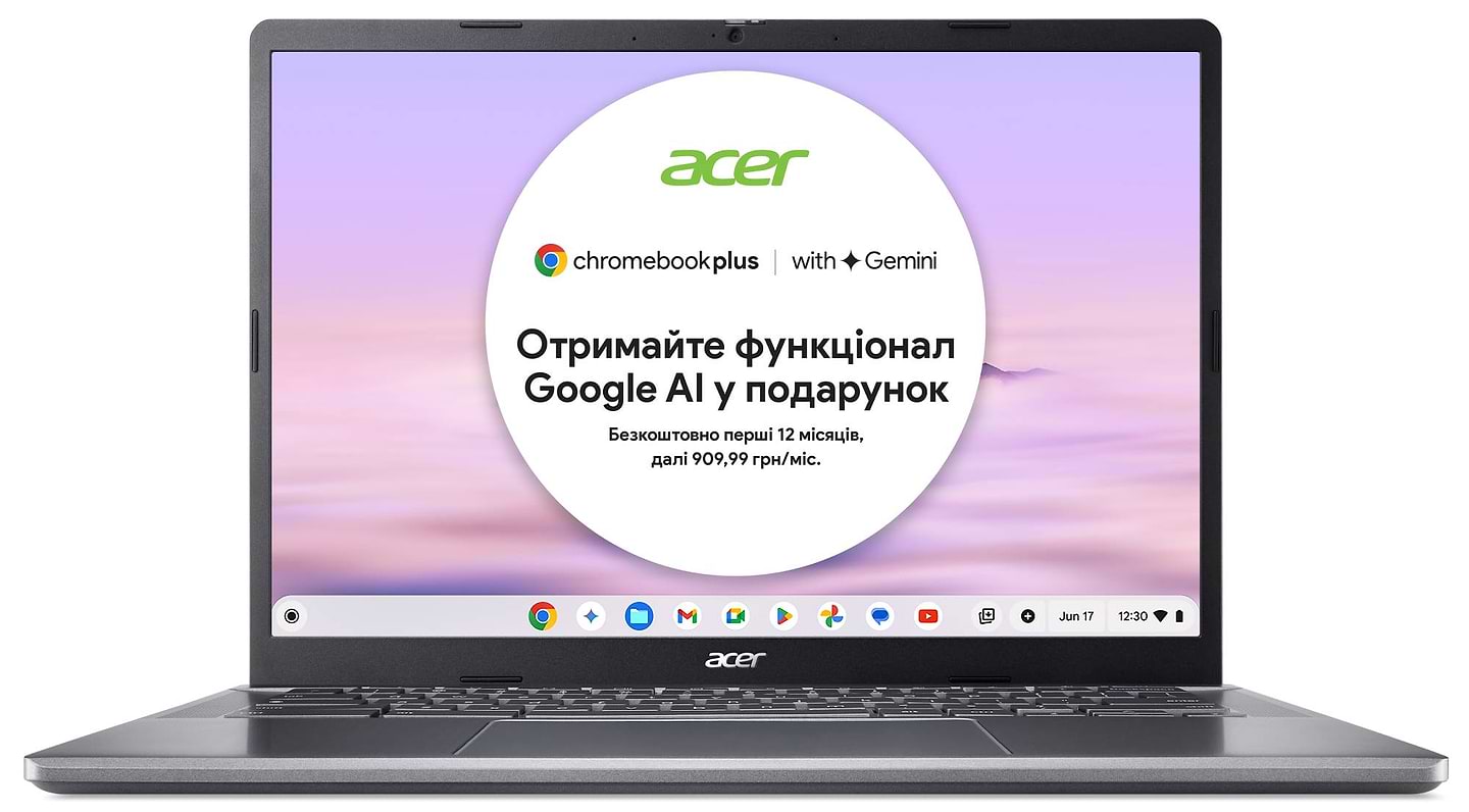 Ноутбук Acer Chromebook Plus CB514-3H (NX.KP4EU.001) Silver - Фото 1