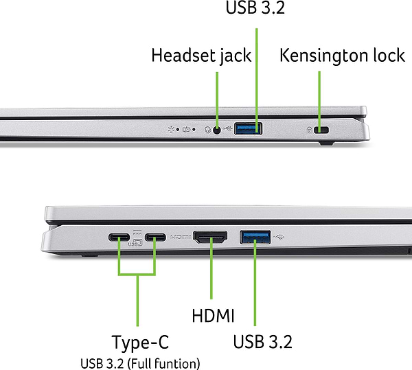 Фото - Ноутбук Acer Extensa 15 EX215-57-57UN (NX.EJBEU.00A) Pure Silver