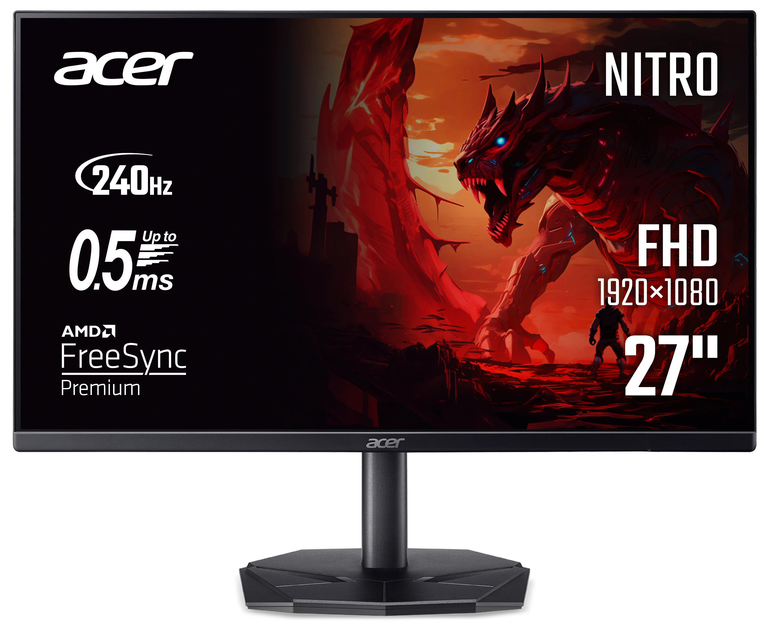 Монитор игровой Acer Nitro KG270W0biip (UM.HX0EE.043)