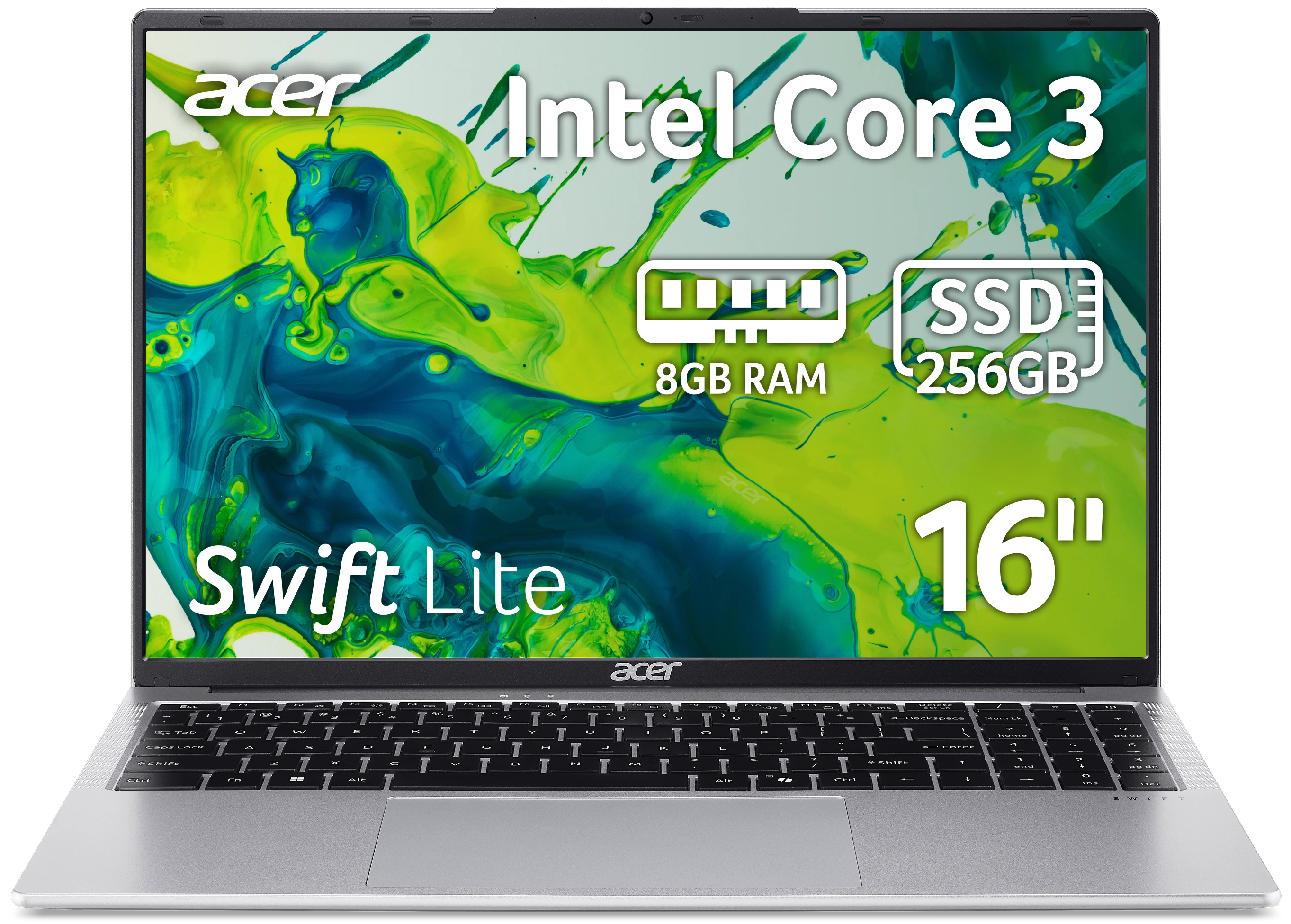 Ноутбук Acer Swift Lite SFL16-31P (NX.D4VEU.001) Light Silver