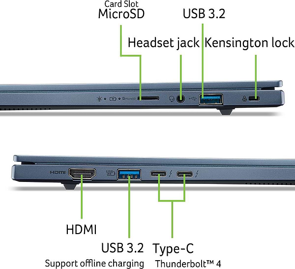 Фото - Ноутбук Acer Swift Go 14 SFG14-75 (NX.JNBEU.003) Blue