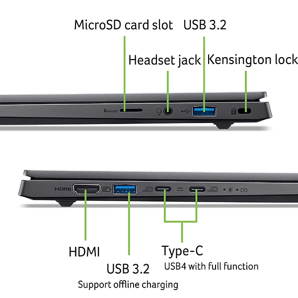 Фото - Ноутбук Acer Swift X 14 SFX14-61G (NX.JA7EU.004) Metallic