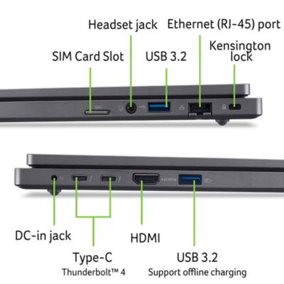Фото - Ноутбук Acer TravelMate P2 14 TMP214-55-G2 (NX.BABEU.00Q) Steel Gray