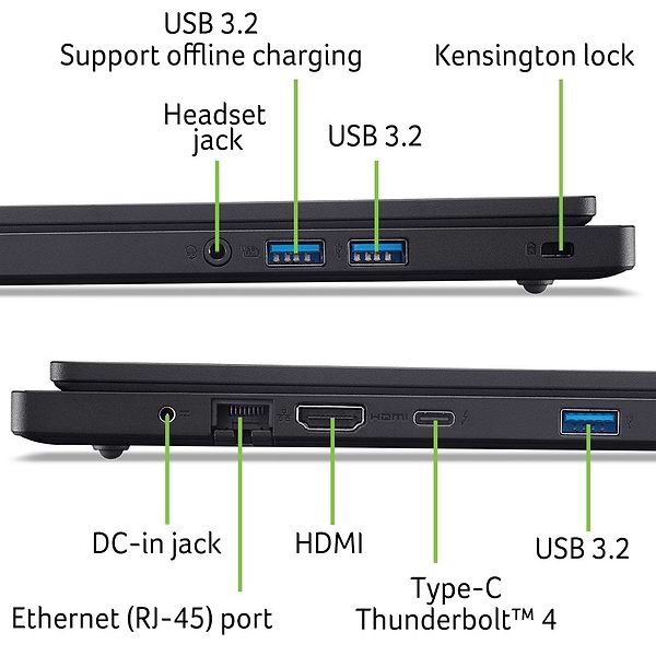 Фото - Ноутбук Acer TravelMate P2 TMP215-54 (NX.VVREU.017) Shale Black