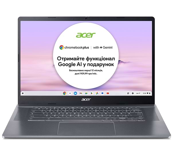 Фото - Ноутбук Acer Chromebook Plus CB515-2HT (NX.KNYEU.002) Silver