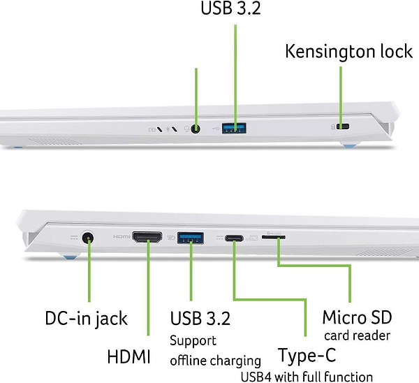 Фото - Ноутбук ігровий Acer Nitro V 14 AI ANV14-62-R94Z (NH.QW5EU.003) White
