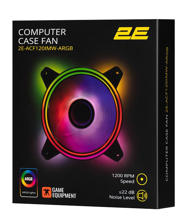Фото - Корпусный вентилятор 2E Gaming Air Cool Infinity M (2E-ACF120IMW-ARGB)