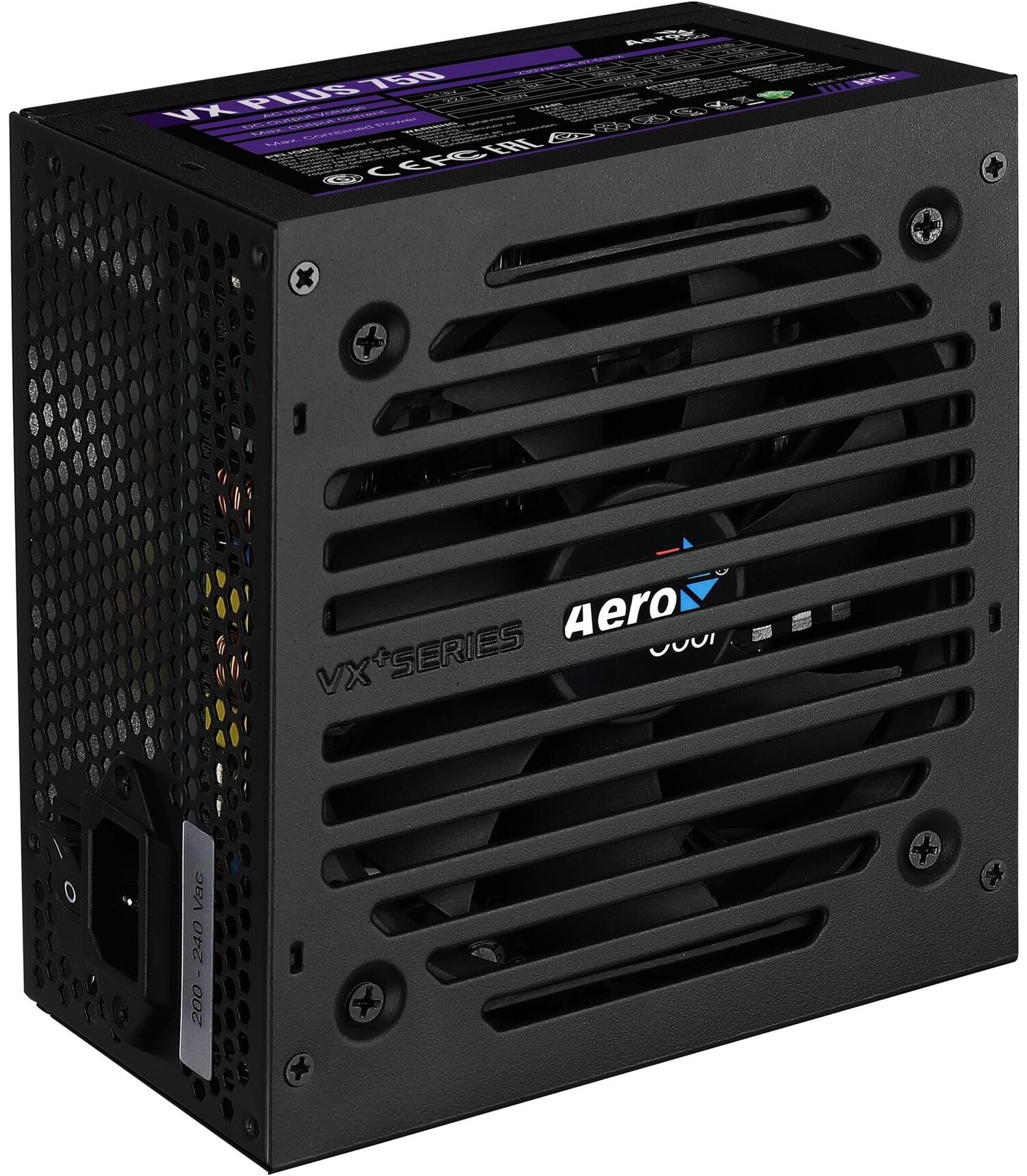 Блок питания для ПК AEROCOOL VX Plus Stealth 750 (ACPN-VS75AEY.12)