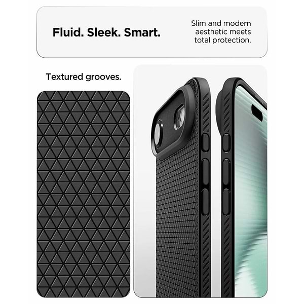 Фото - Чехол для смартфона Spigen for iPhone 17 Air, Liquid Air, Matte Black (ACS10302)