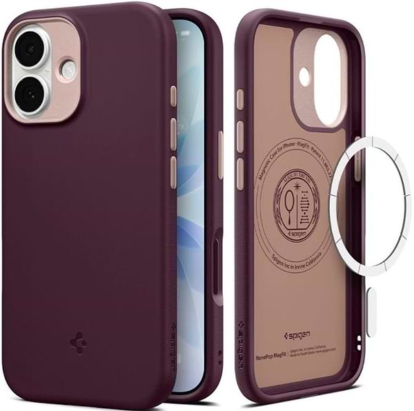 Фото - Чехол для смартфона Spigen for iPhone 17, Nano Pop MagFit, Burgundy Bean (ACS10365)
