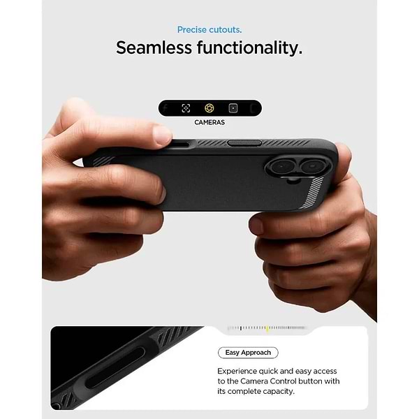 Фото - Чехол для смартфона Spigen for iPhone 17, Rugged Armor MagFit, Matte Black (ACS10367)