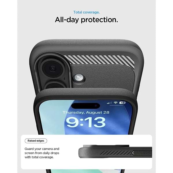 Фото - Чехол для смартфона Spigen for iPhone 17, Rugged Armor MagFit, Matte Black (ACS10367)