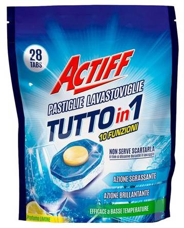 Таблетка для посудомоечной машины ACTIFF Pastiglie Lavastoviglie Tab In Tab (257155)