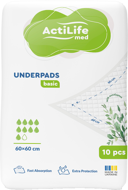 Фото - Пелюшка для дорослих Actilife med Basic 60 х 60, 10 шт (981419)