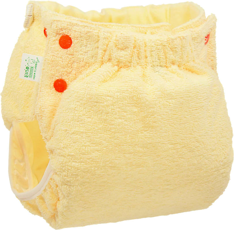 Підгузок багаторазовий ЕКО ПУПС Active Classic 7-13 (72-80), з вкладишем Abso Maxi (Жовтий) (ТП2ВК4-3ж)