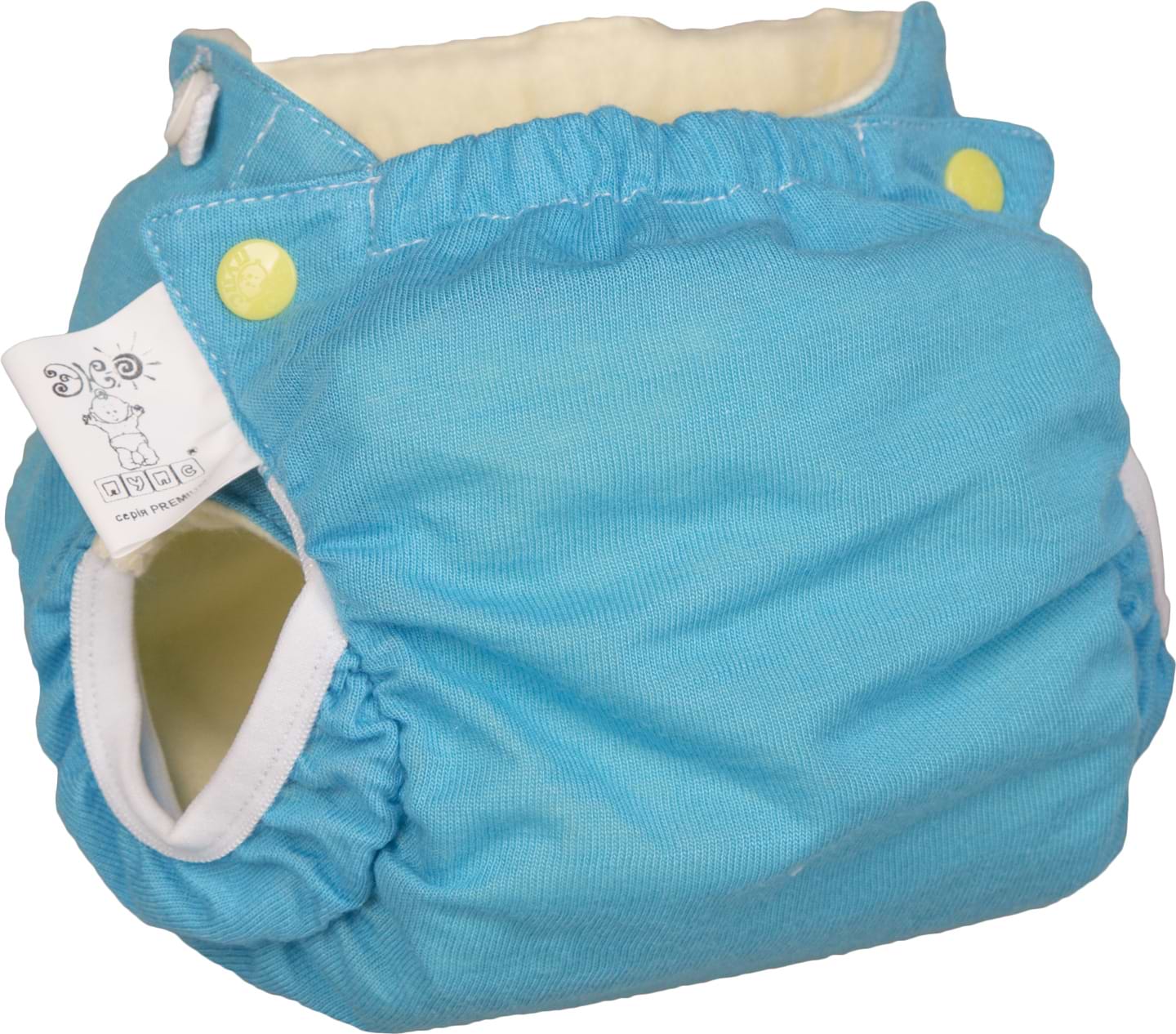 Підгузок багаторазовий ЕКО ПУПС Active Premium 3-6 (3-7), з вкладишем Abso Maxi (Бірюзовий) (ТП3ВК4-1бз)