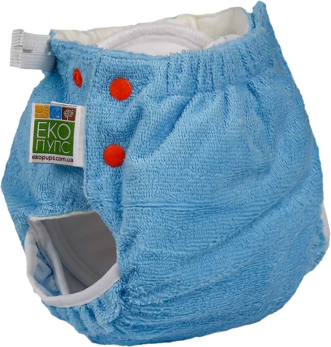 Підгузок багаторазовий ЕКО ПУПС Active Classic 7-13 (72-80), з вкладишем Abso Maxi (Синій) (ТП2ВК4-3с)