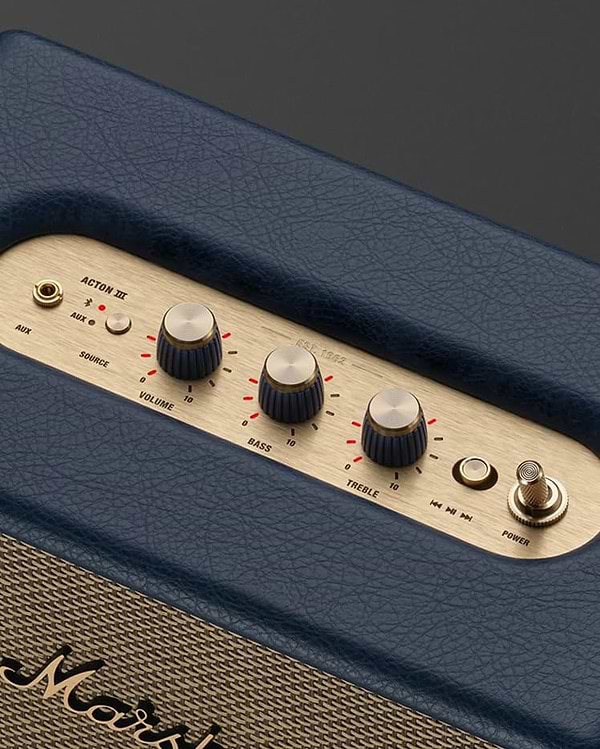 Фото - Портативна акустика Marshall Acton III Midnight Blue (1008130)