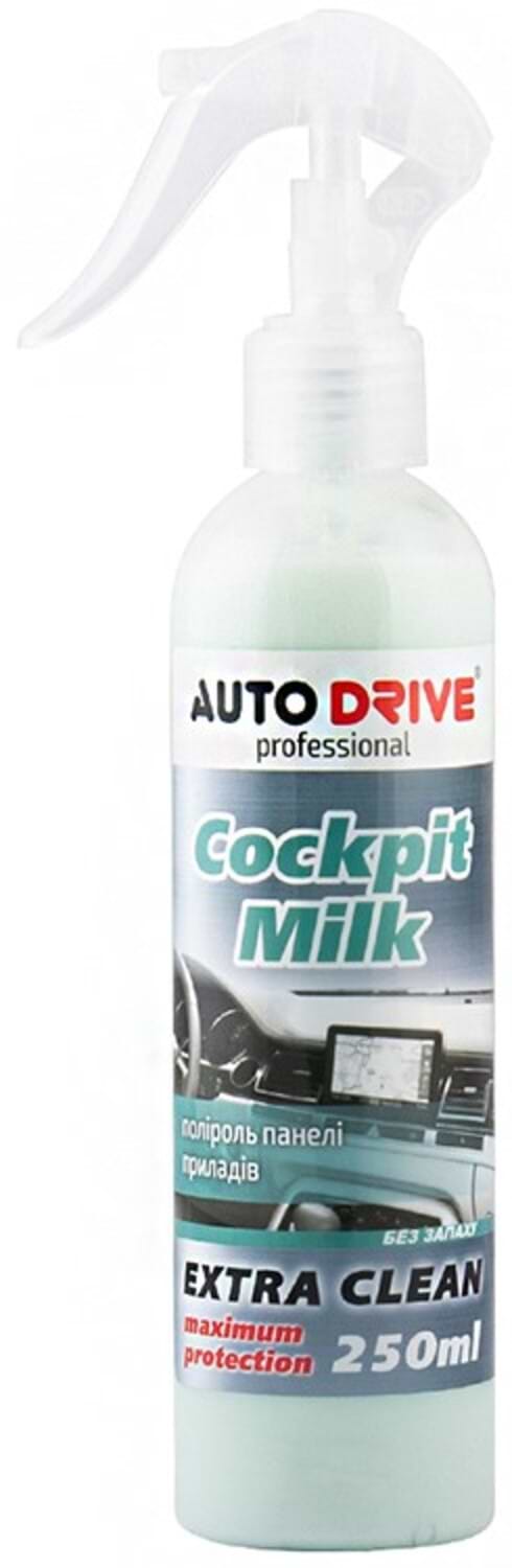 Поліроль для авто Auto Drive панелі приладів без запаху Cockpit Milk 250 ml (AD0018)