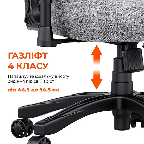 Фото - Кресло для геймеров Anda Seat Novis Size L Black Fabric (AD23-L-01-B-F)