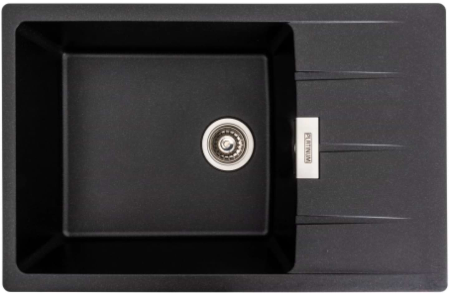 Мойка кухонная VALESO 7850 ROMA матовая (черный металлик)