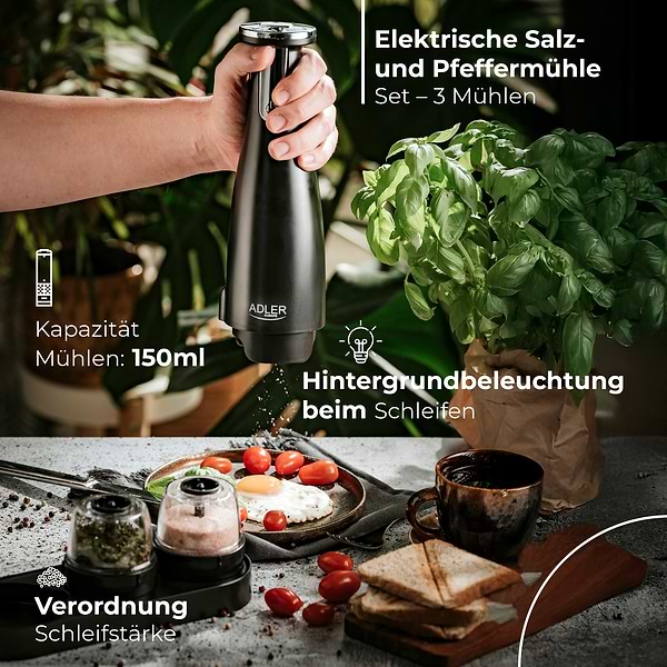 Фото - Млинок для спецій Adler AD 4449 Black