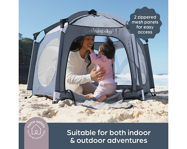 Фото - Манеж классический DreamBaby Adventure Blue/Grey (G9510)