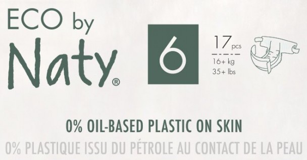 Фото - Одноразові підгузки Eco By Naty Органічні Розмір 6 (16+ кг) 17 шт. (178419)