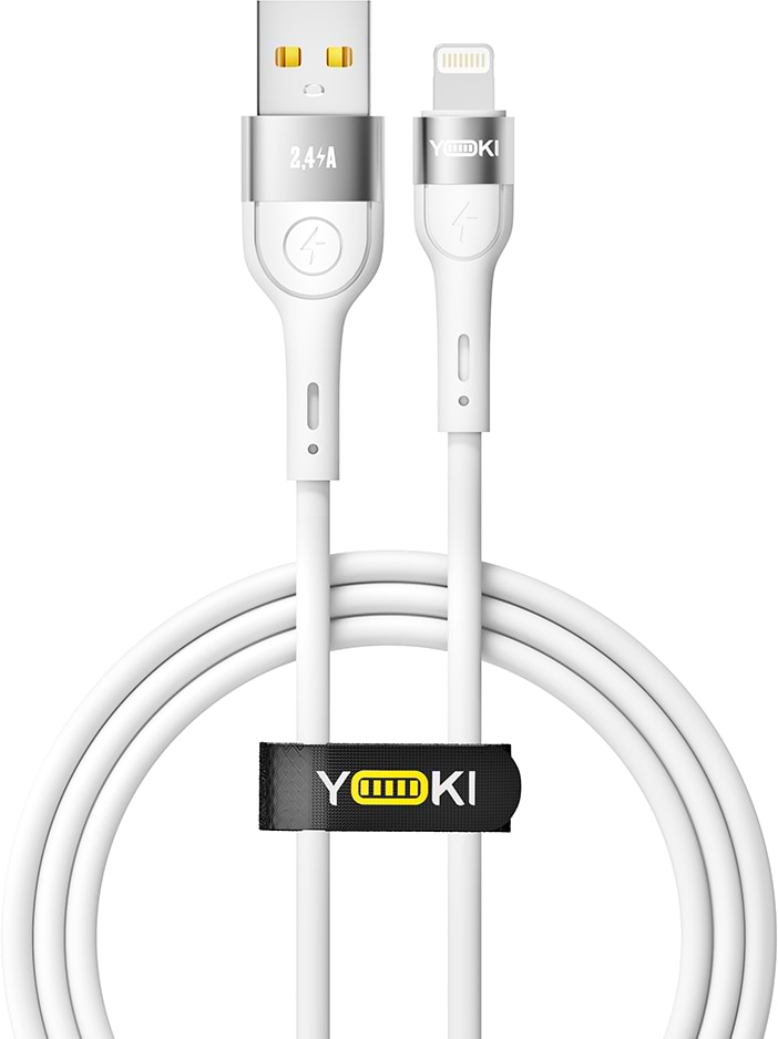 Кабель YOKI EXTRA Lightning 2.4A 1.2m White (YK-EX11)