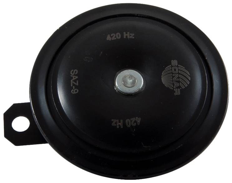 Сигнал автомобільний SONAR дисковий, двоконтактний, без реле, 12В,420 Гц (SAZ-9)