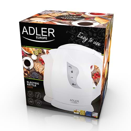 Фото - Электрический чайник Adler AD 08 White