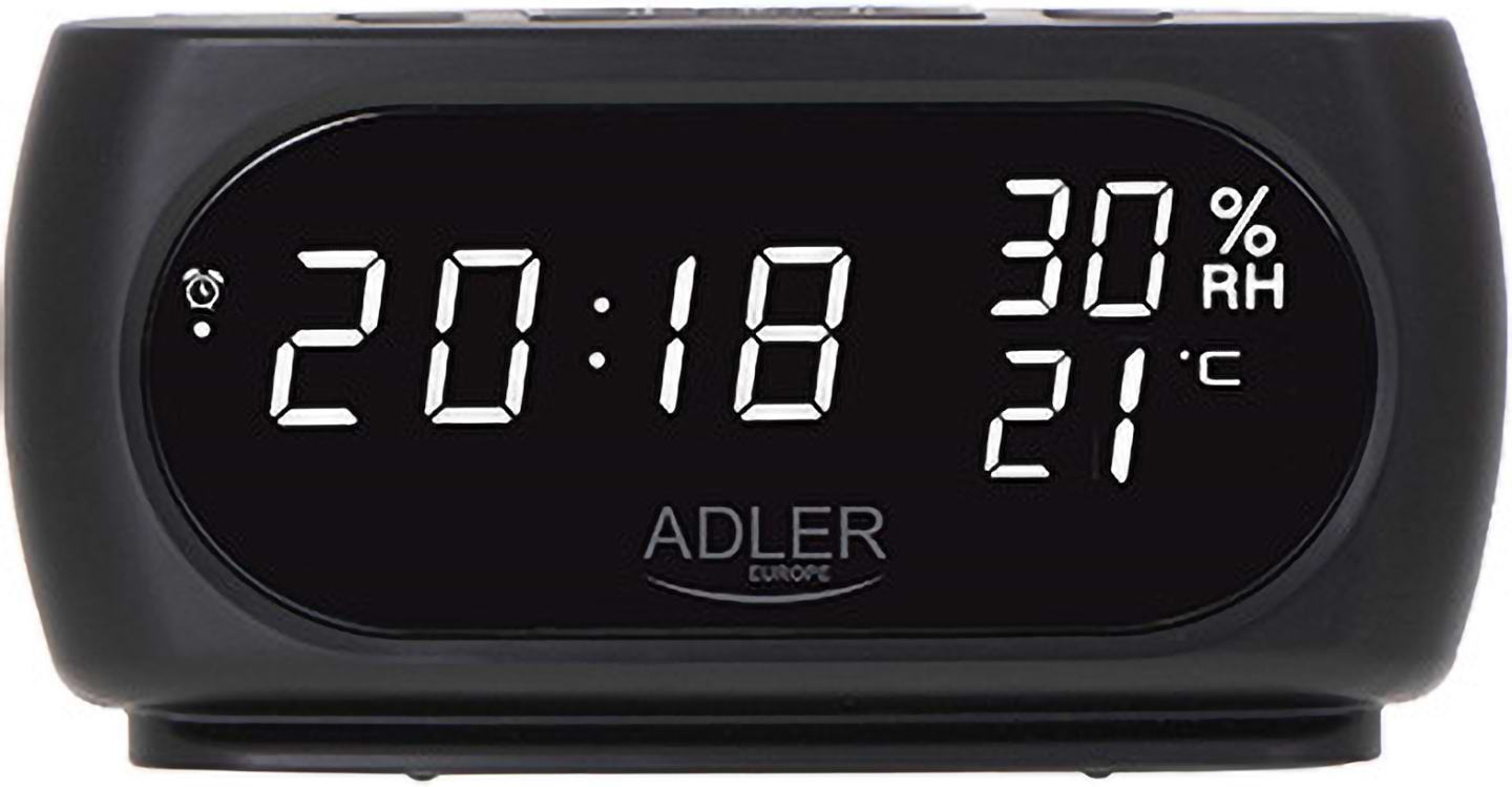 Настільний годинник Adler AD 1186 Black